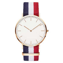 Load image into Gallery viewer, Fashion England Trend Simple Canvas Strap Watches