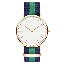 Load image into Gallery viewer, Fashion England Trend Simple Canvas Strap Watches