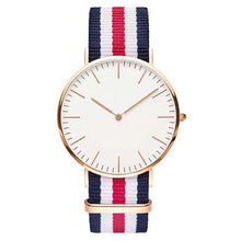 Load image into Gallery viewer, Fashion England Trend Simple Canvas Strap Watches
